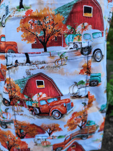 Fall Themed Harvest Trucks Apron