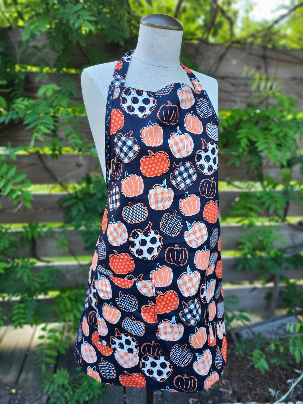 Fall Pumpkin Themed Apron