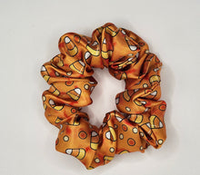 Load image into Gallery viewer, Candy Corn Satin Scrunchie