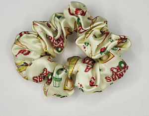 Christmas Story Satin Scrunchie