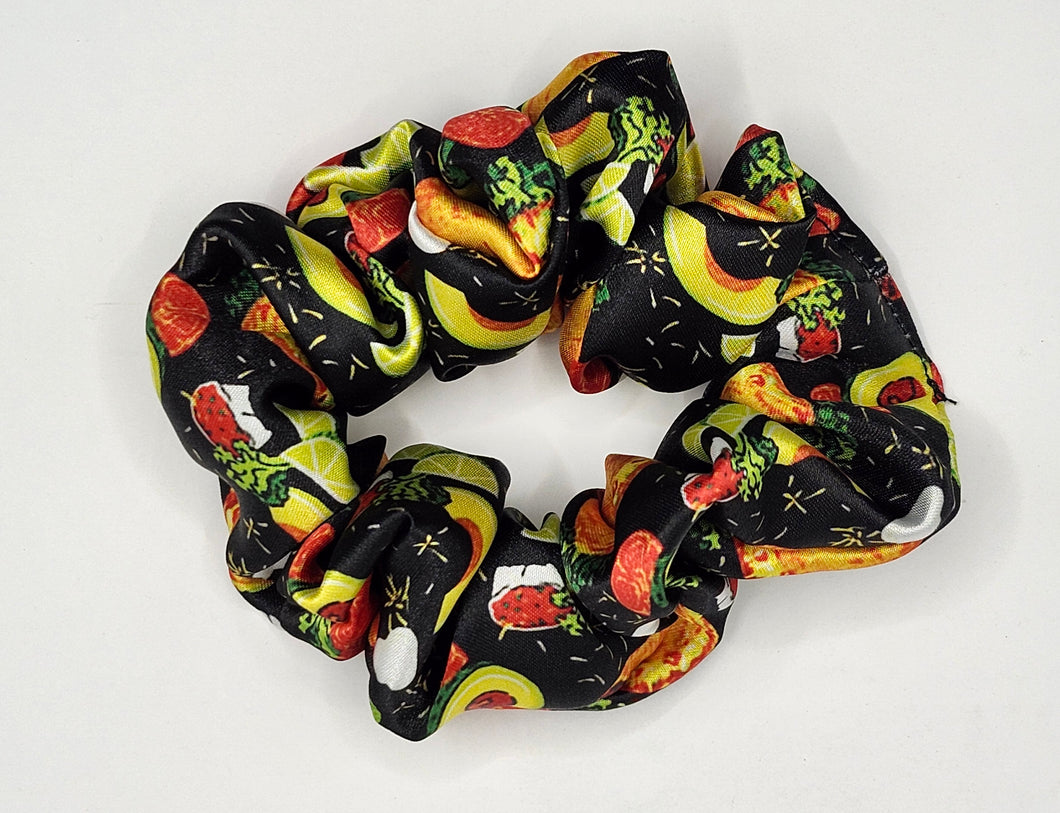 Taco & Avocado Satin Scrunchie