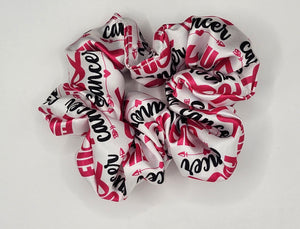 Breast Cancer Awareness Satin Scrunchie