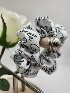 Bride Satin Scrunchie