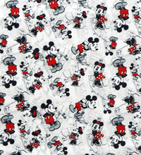 Load image into Gallery viewer, Mickey &amp; Minnie Satin Scrunchie