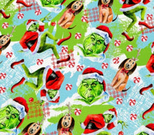 Load image into Gallery viewer, Grinch Satin Scrunchie